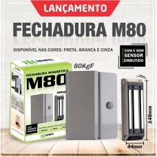 FECHADURA MAGNÉTICA M80 BRANCA