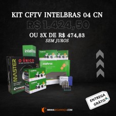 KIT CFTV 04 CANAIS HD