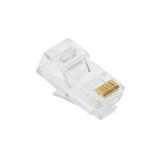 Kit Conector RJ45 Macho CAT.5E Cabo Sólido e Flexível